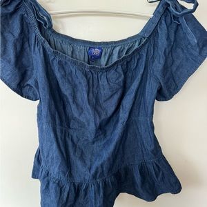 Disney Beauty and the Beast Ruffle Peplum Top